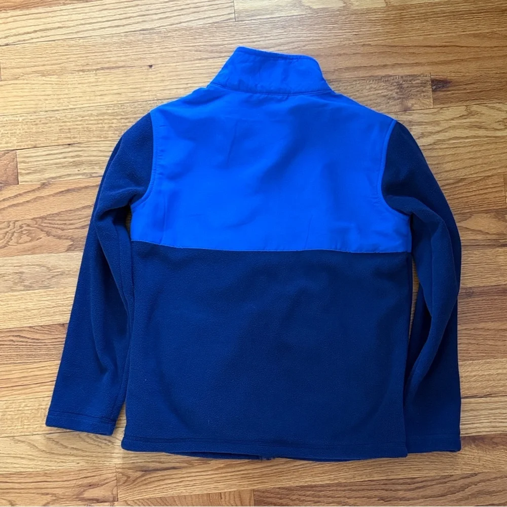 Eddie Bauer Boys Blue Fleece Full Zip Jacket Large 10 12